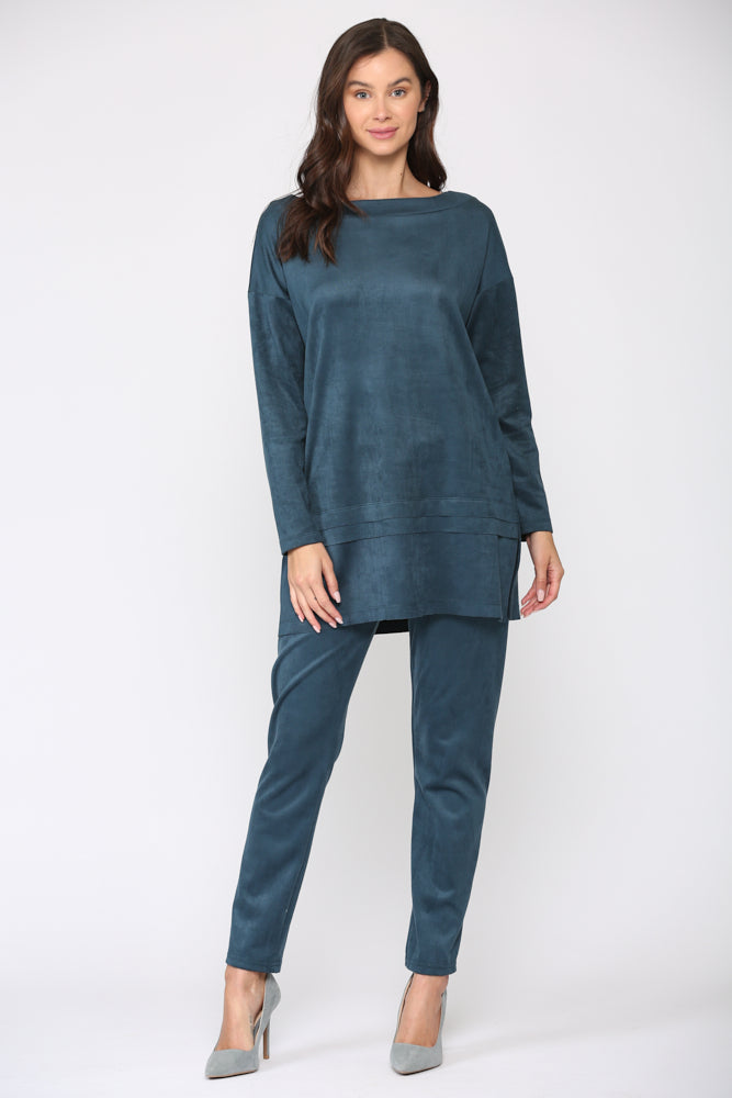 April Stretch Suede Tunic