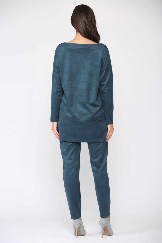 April Stretch Suede Tunic