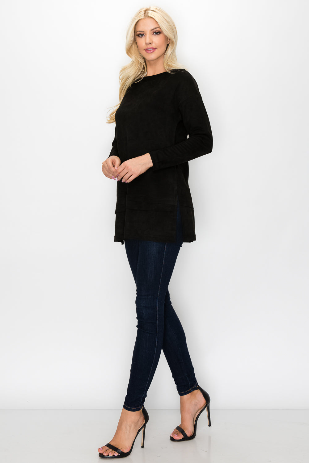 April Stretch Suede Tunic