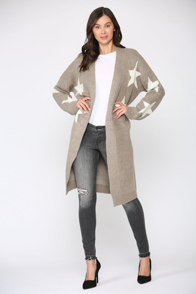 Sancia Knitted Sweater Star Cardigan