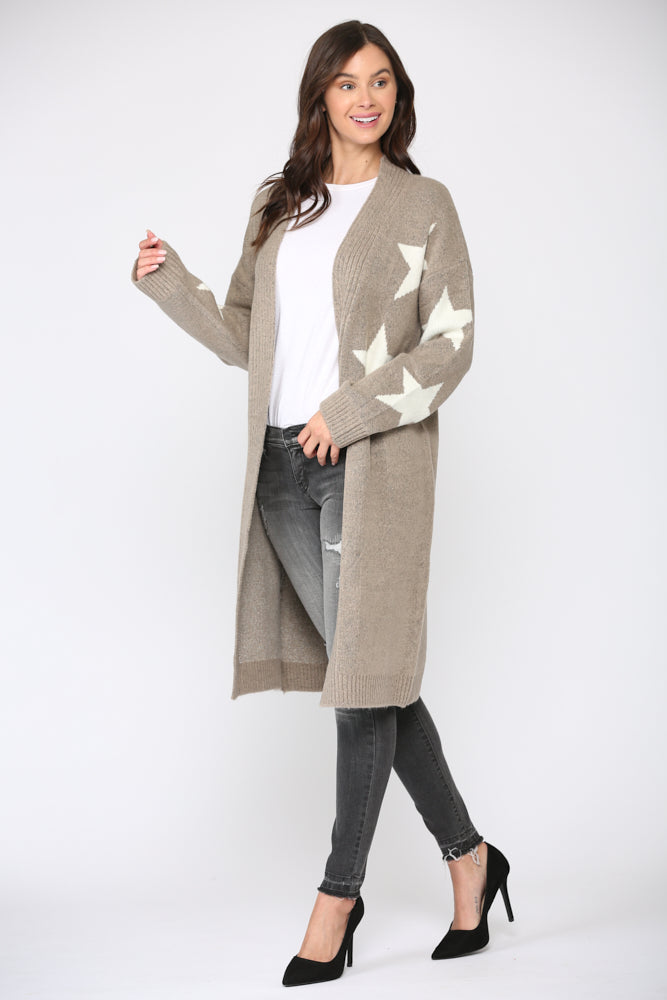 Sancia Knitted Sweater Star Cardigan