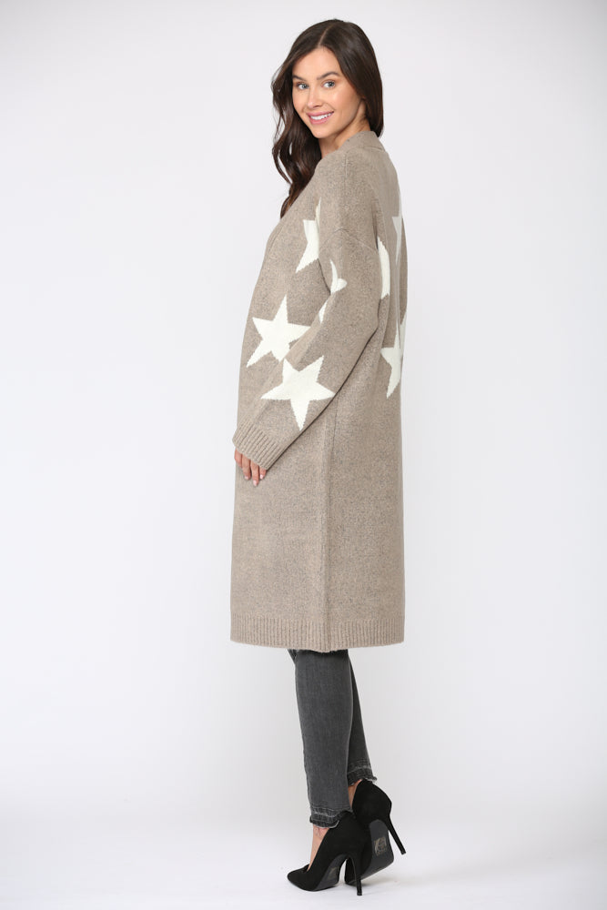 Sancia Knitted Sweater Star Cardigan