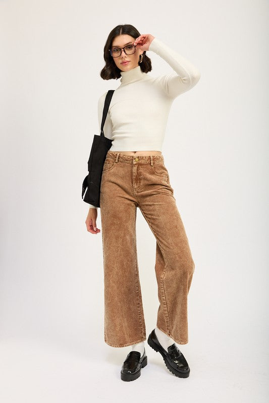 DISTRASSED CORDUROY PANTS