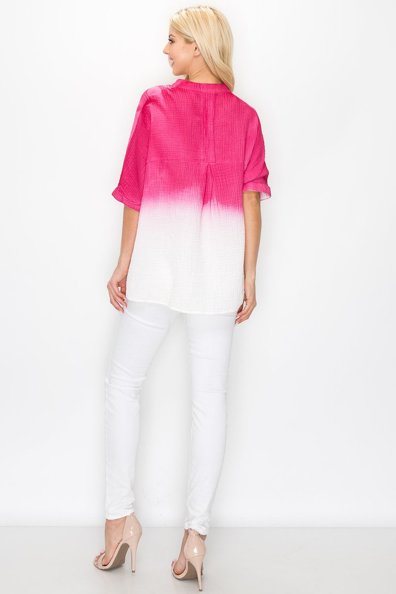 Wineva Cotton Gauze Top