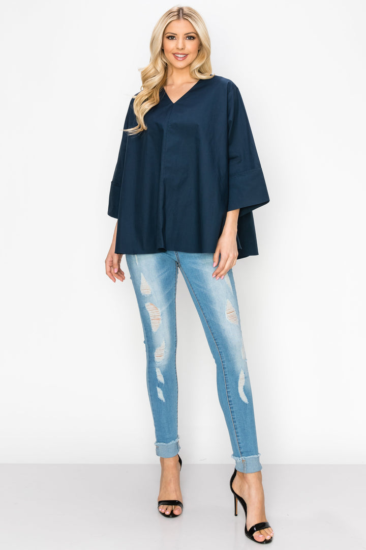 Winslet Cotton Poplin Top