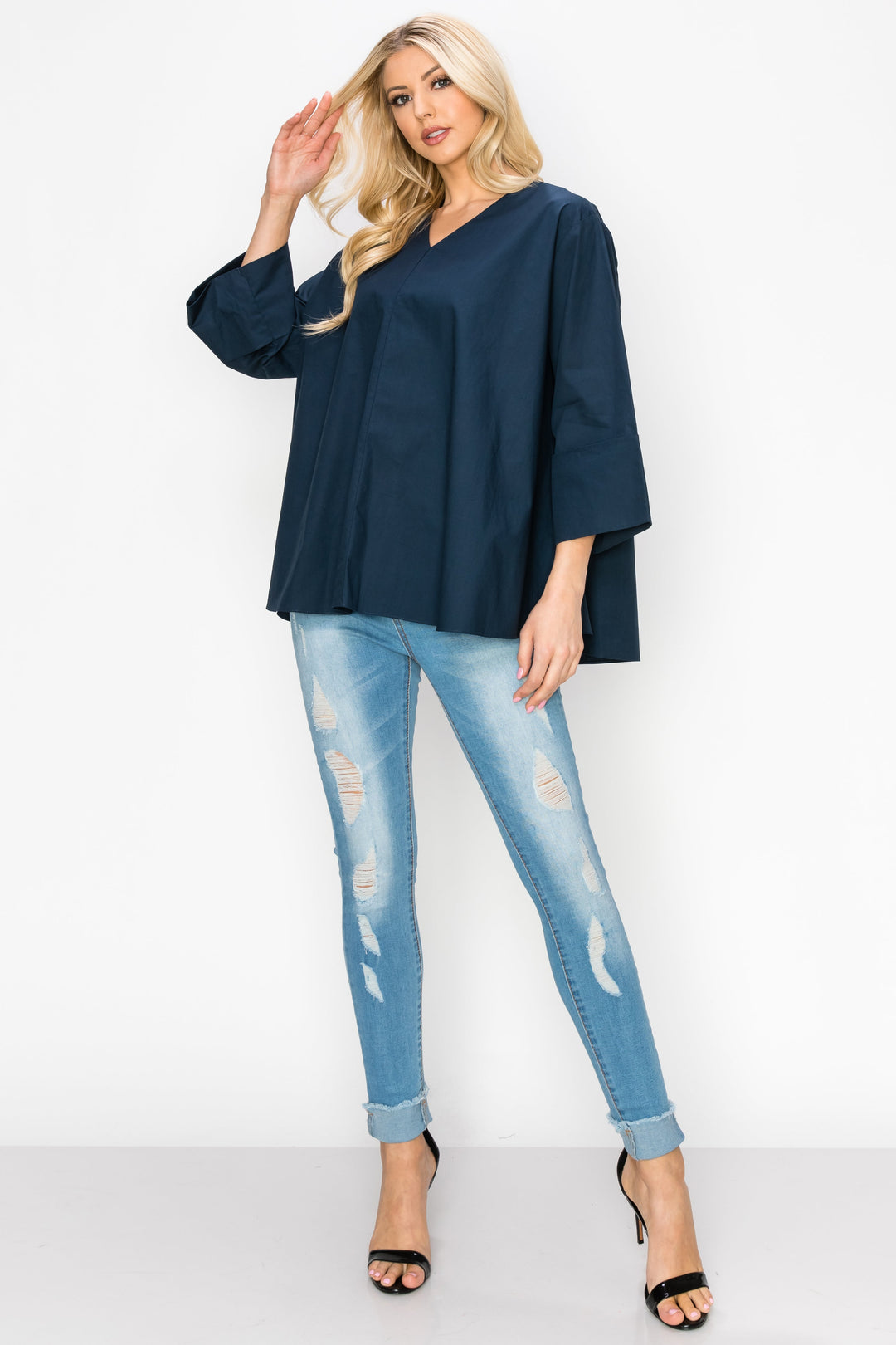 Winslet Cotton Poplin Top