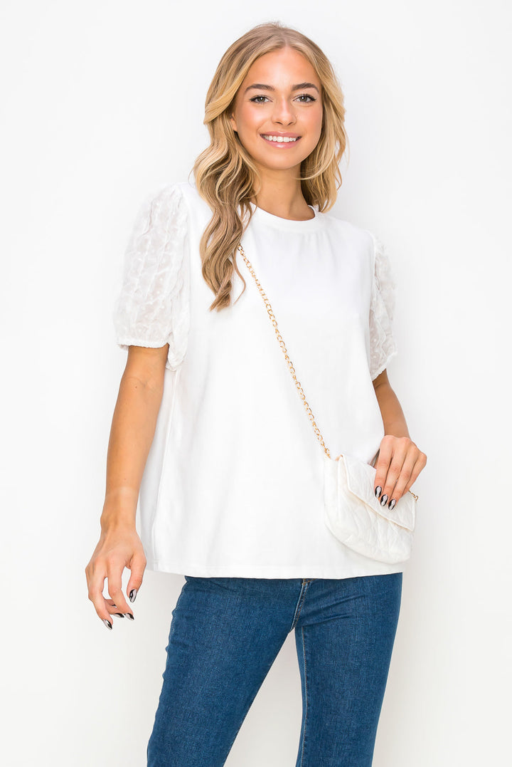 Reveka Pointe Knit Top with Detachable Crossbody Bag