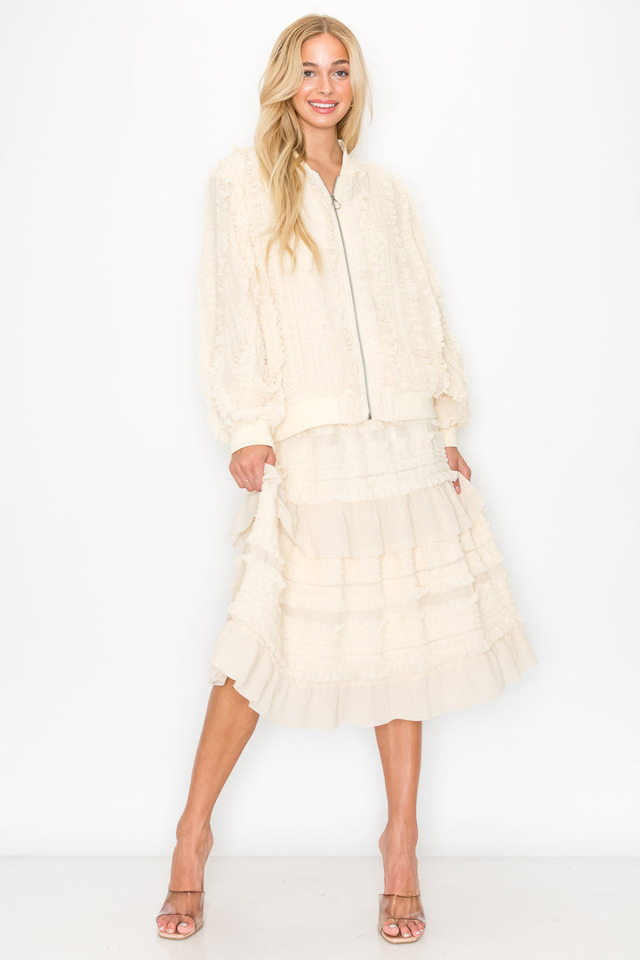 Winette Lace Ruffled Jacket