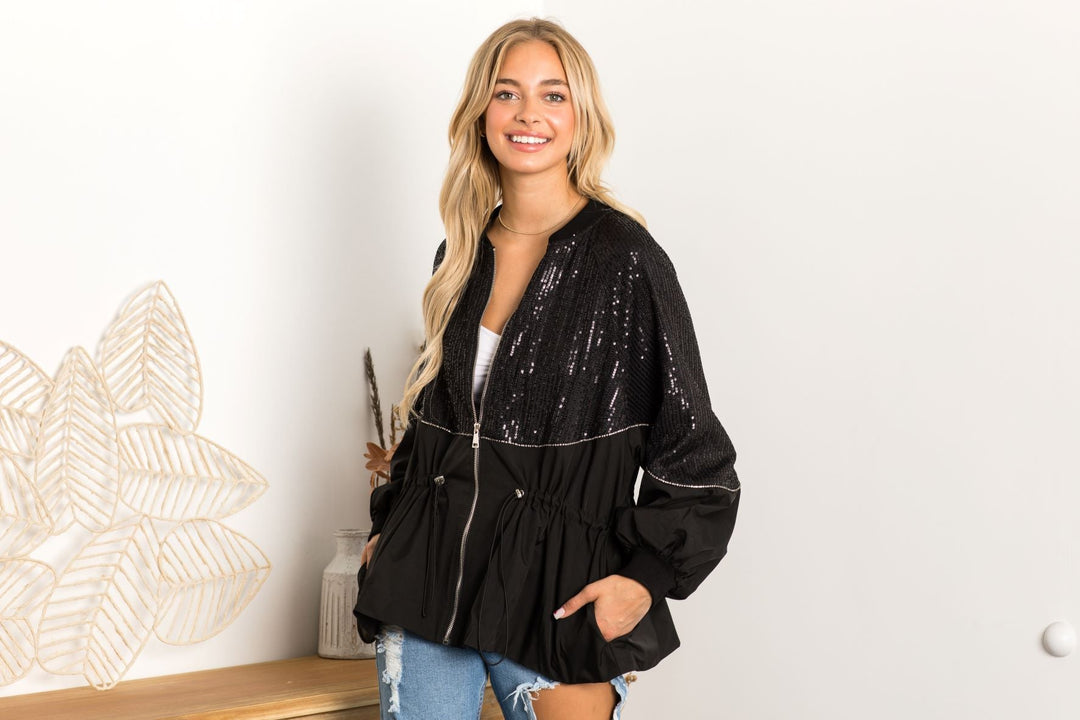 Jane Woven Sequin Jacket