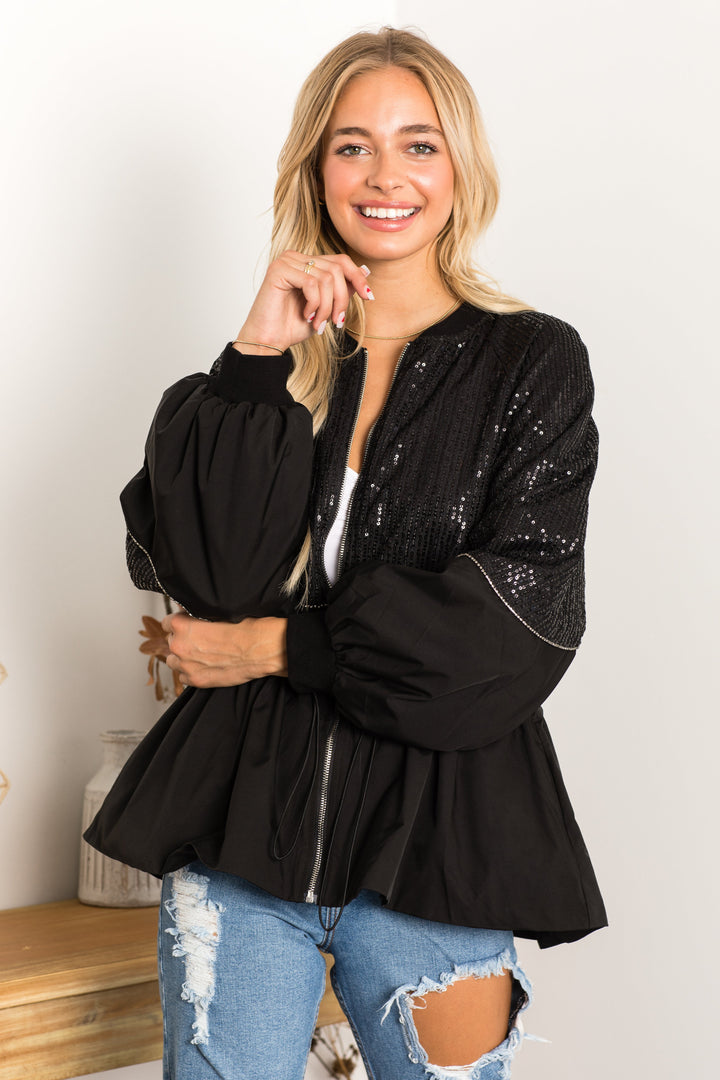 Jane Woven Sequin Jacket