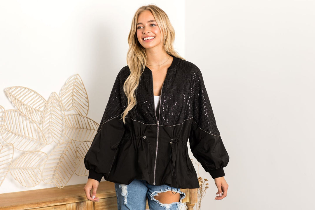 Jane Woven Sequin Jacket