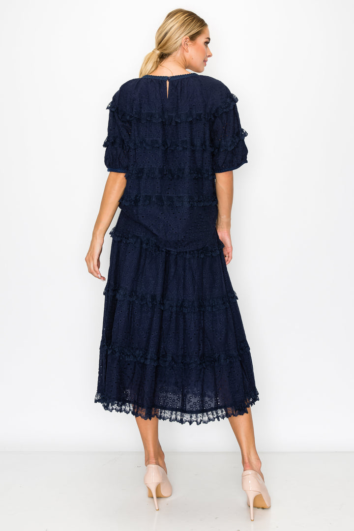 Lizzie Cotton Lace Eyelet Skirt