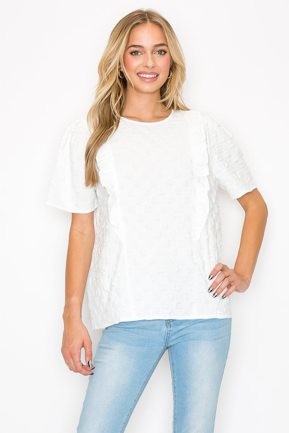 Kimmie Textured Woven Top