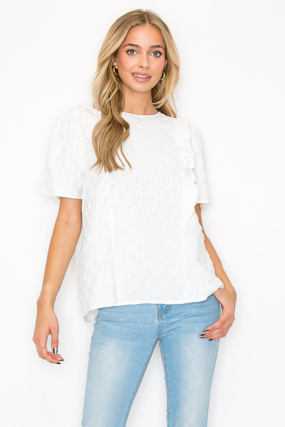 Kimmie Textured Woven Top