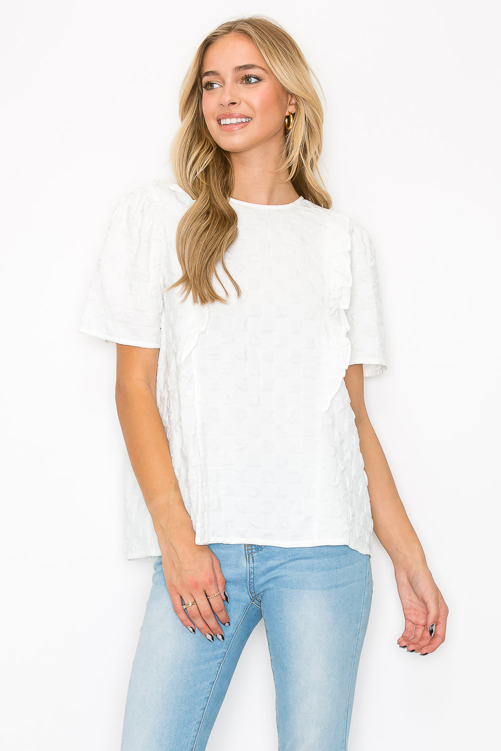 Kimmie Textured Woven Top