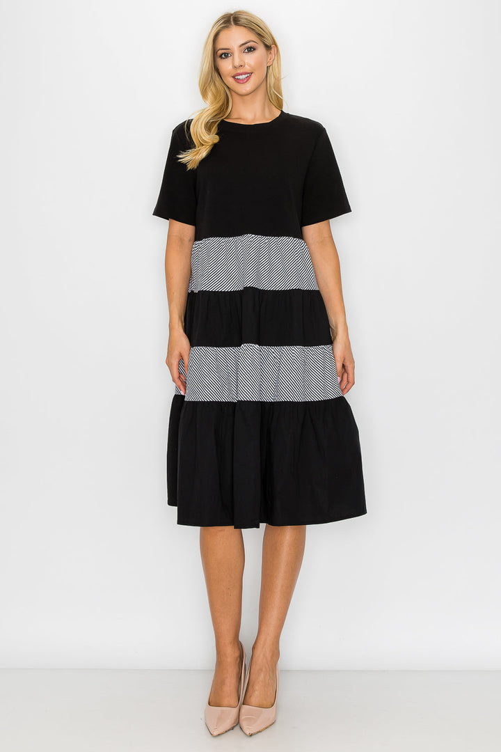 Romi Cotton Dress with Stripes