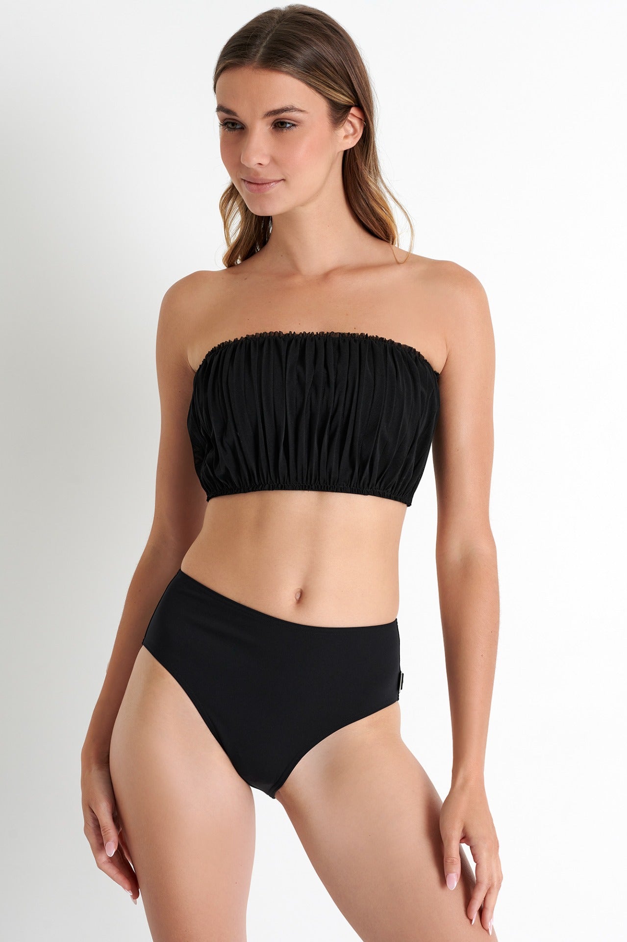 Fashion tube high waisted bikini