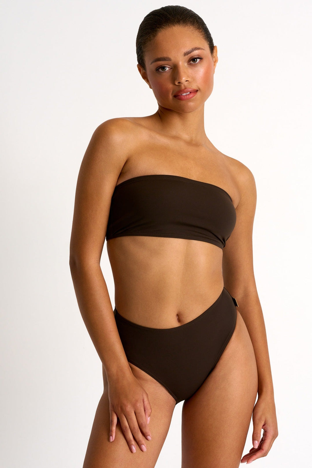 42390-36-770 - High Waist Bikini Bottom 04 / 770 Chocolate