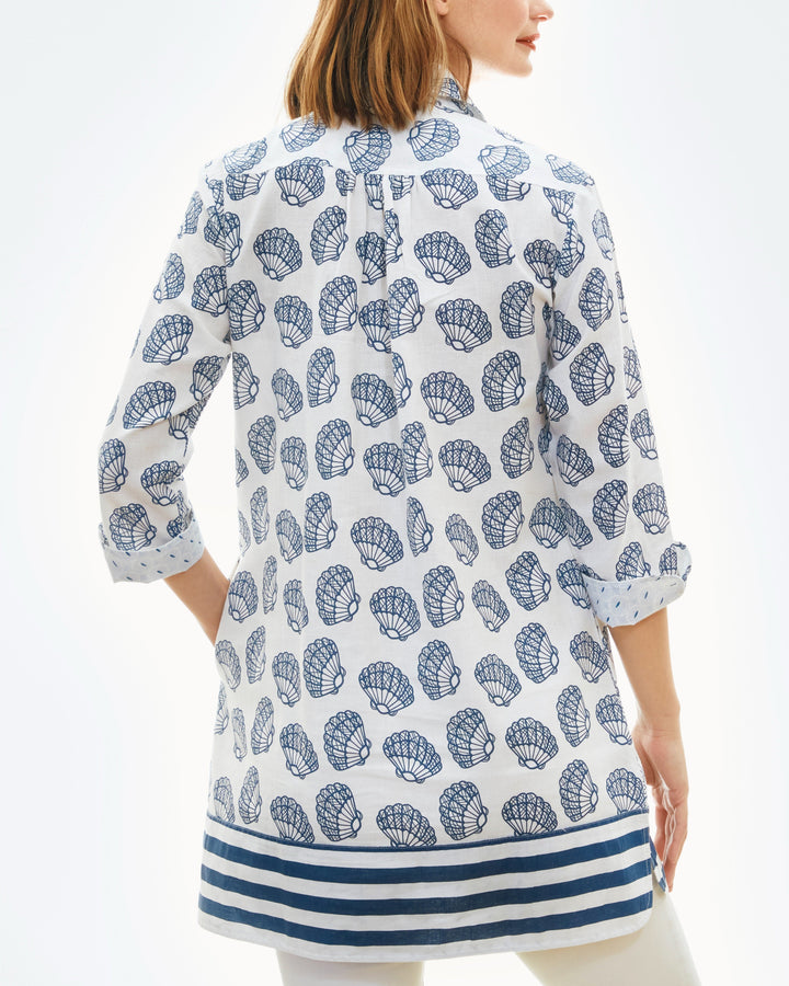 Vail Tunic Beach Shell Border Print