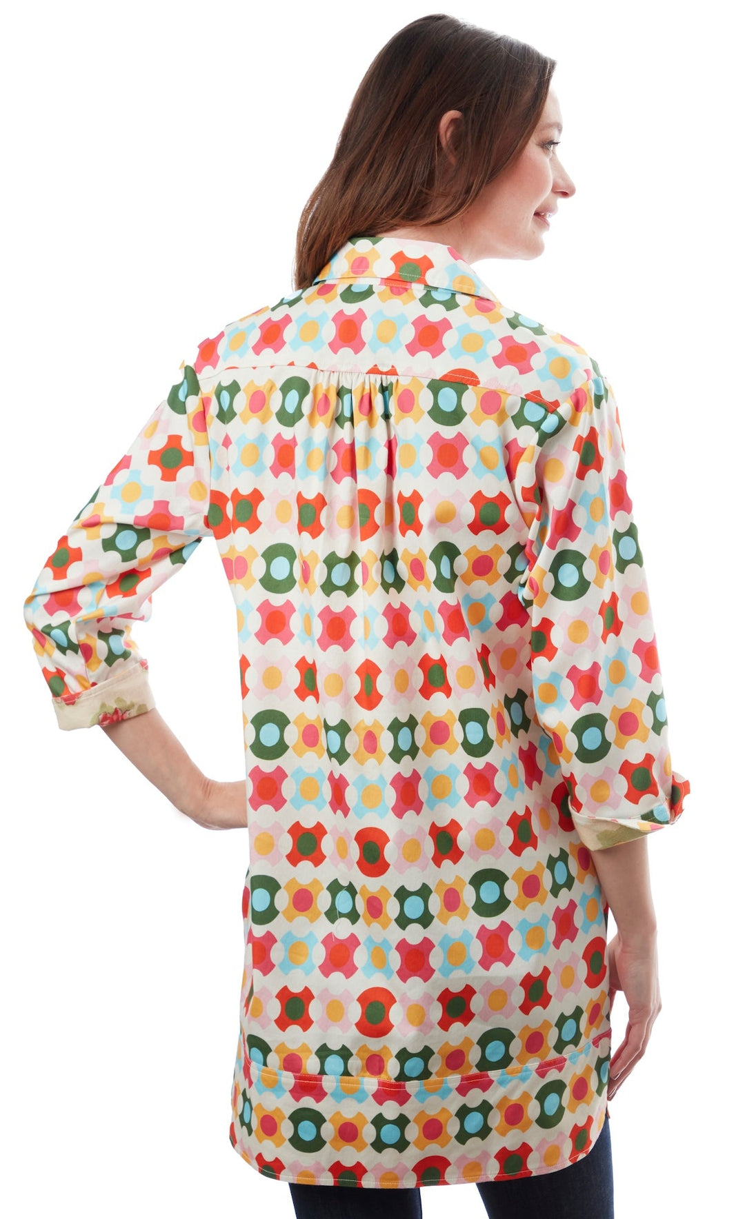 Vail Tunic Colorful Geometric Pattern