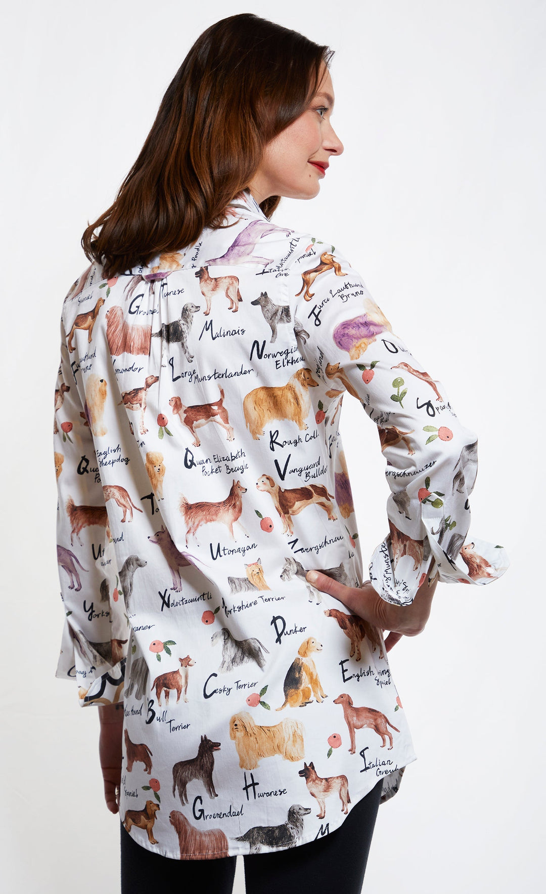 Jackson Hole Tunic Boyfriend Shirt Doggies And Their Pedigree Names