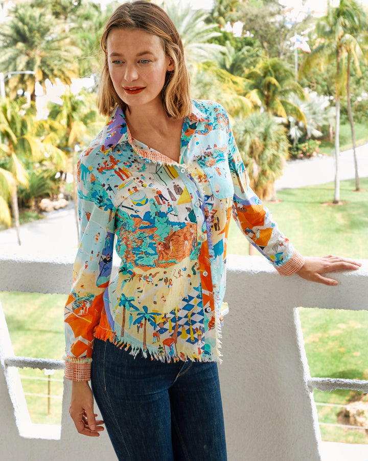 Cape Cod Tunic 'The Beach' Print