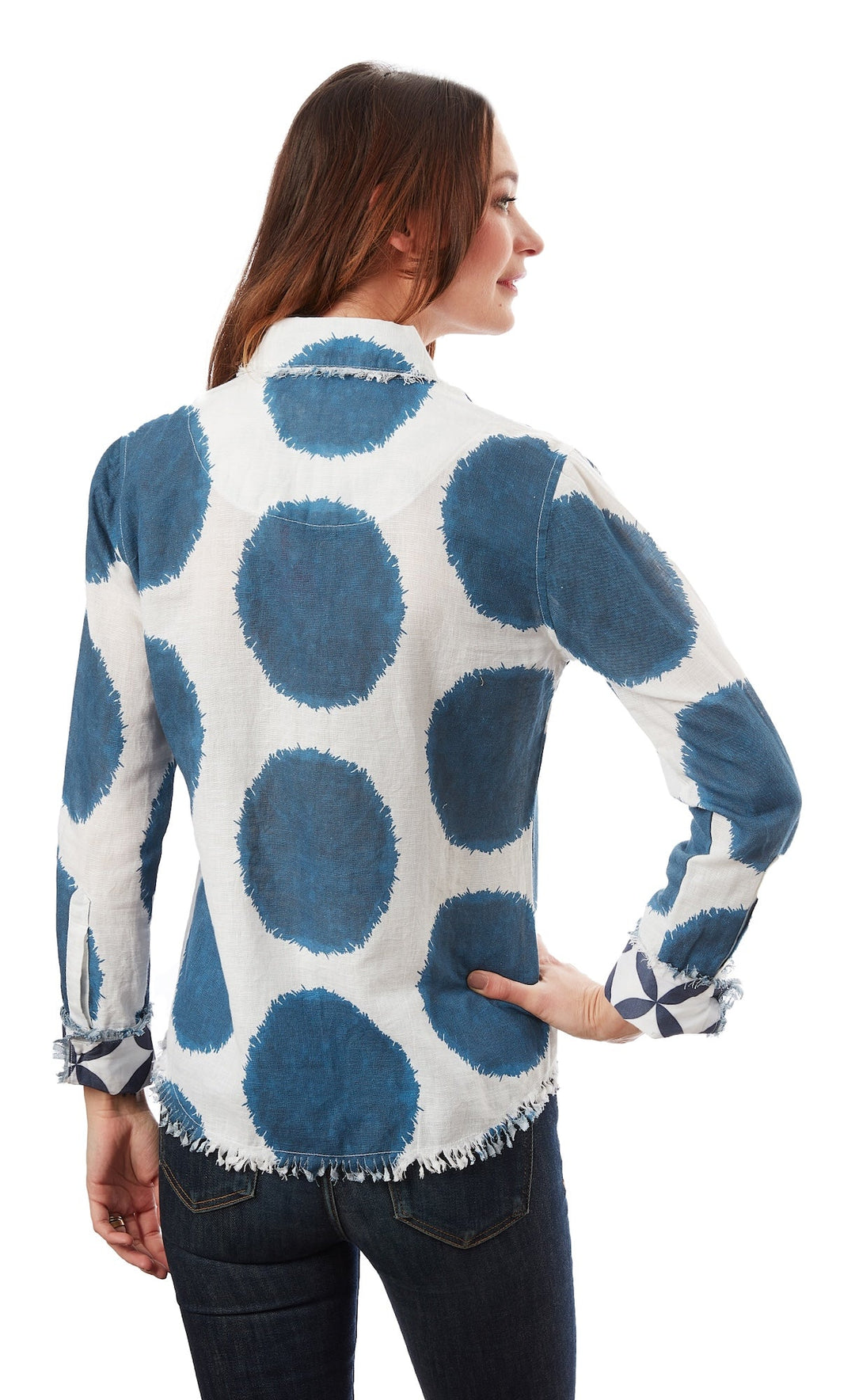 Cape Cod Tunic Big Blue Dots