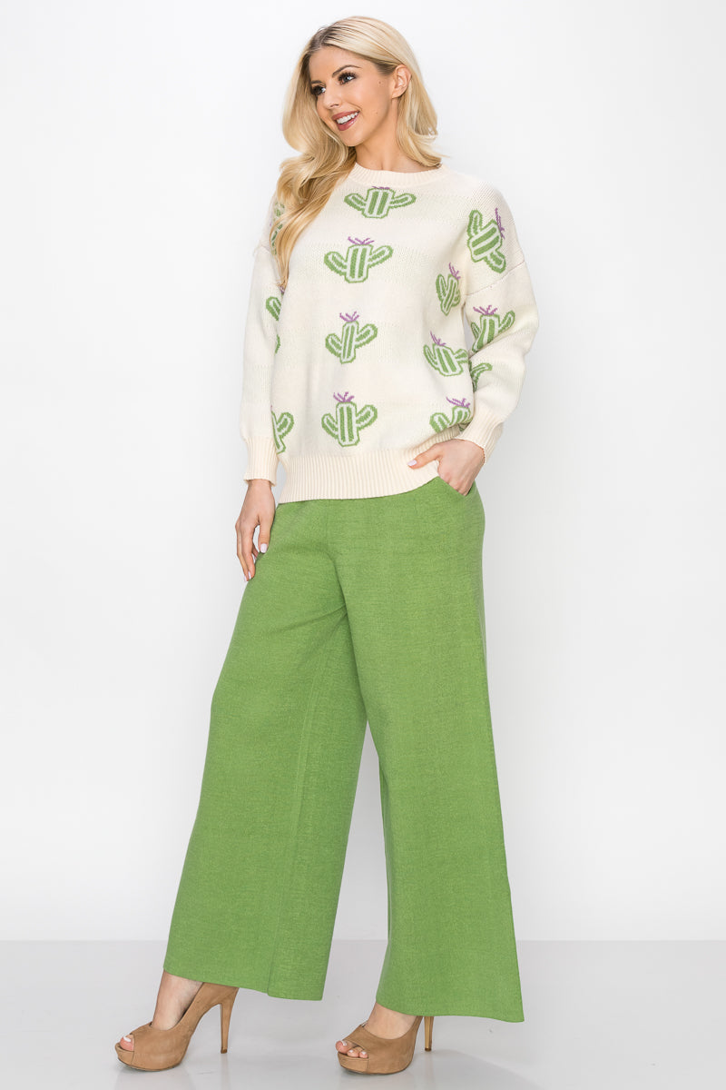 Sian Ribbed Knitted Pant