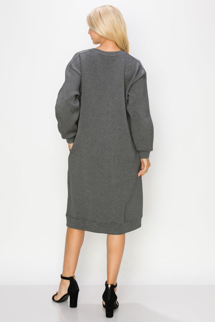 Finna French Scuba Knit Dress