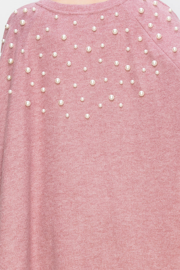 Shelia Knit Pearl Poncho