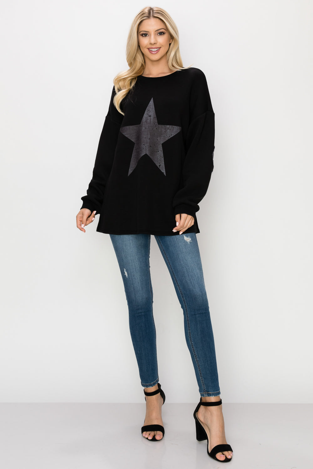 Finola Pointe Knit Star Top