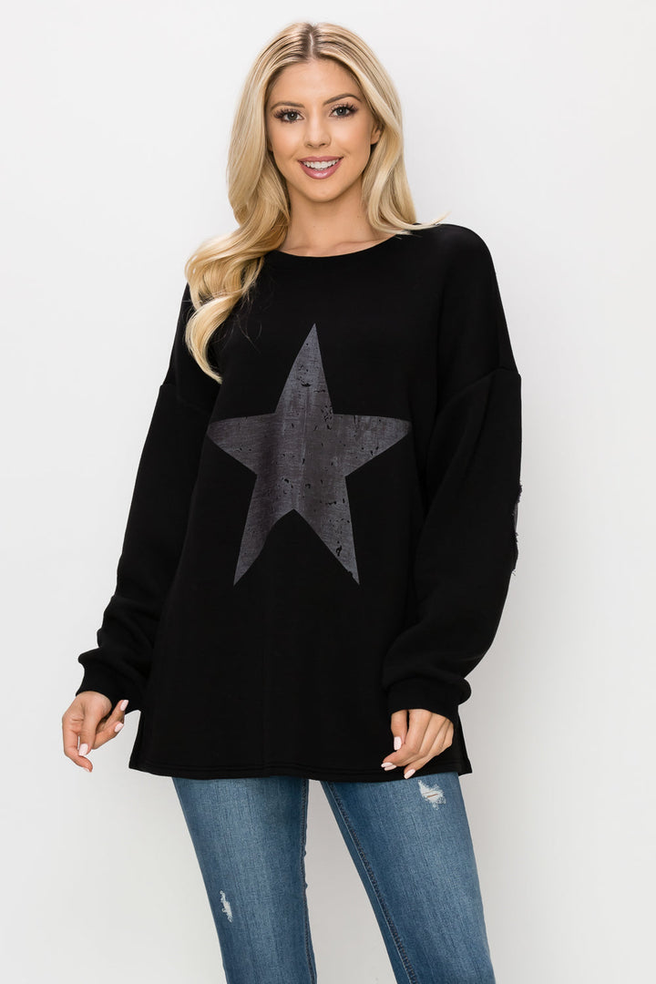 Finola Pointe Knit Star Top