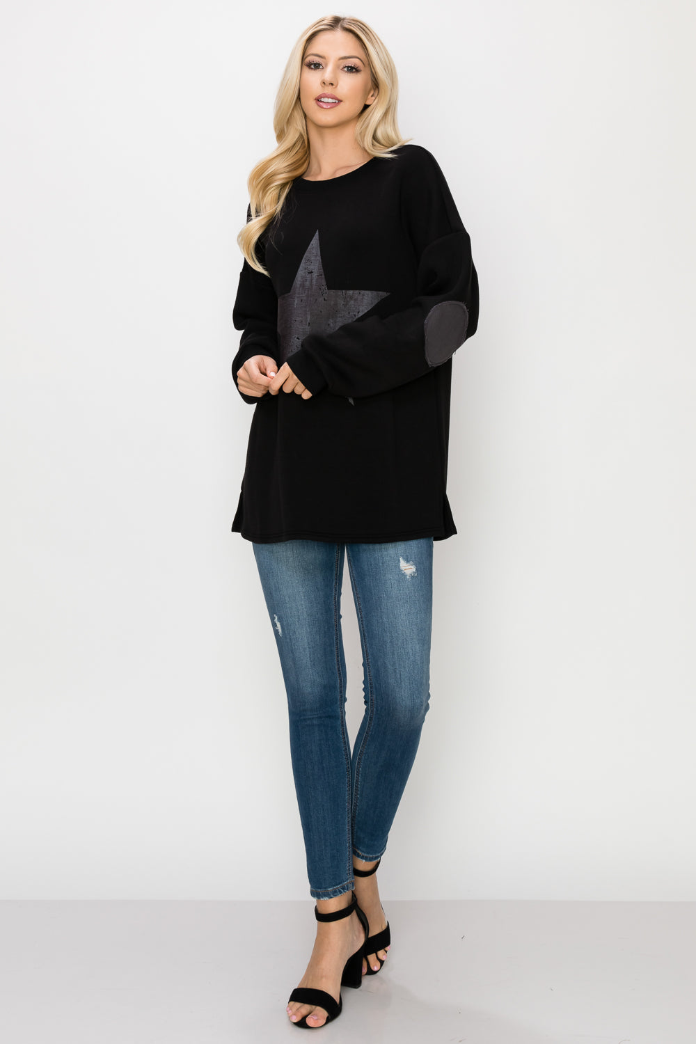 Finola Pointe Knit Star Top