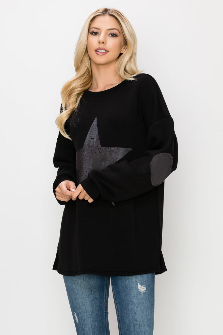 Finola Pointe Knit Star Top