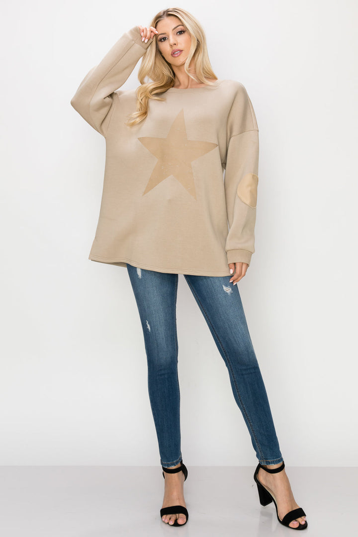 Finola Pointe Knit Star Top