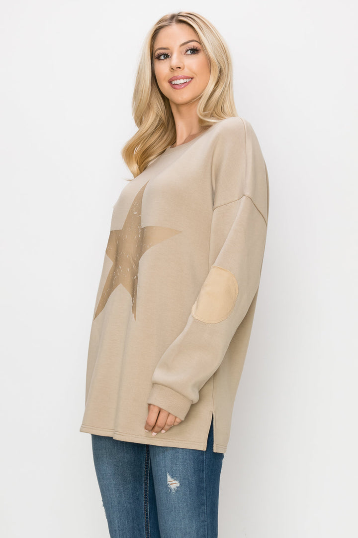 Finola Pointe Knit Star Top