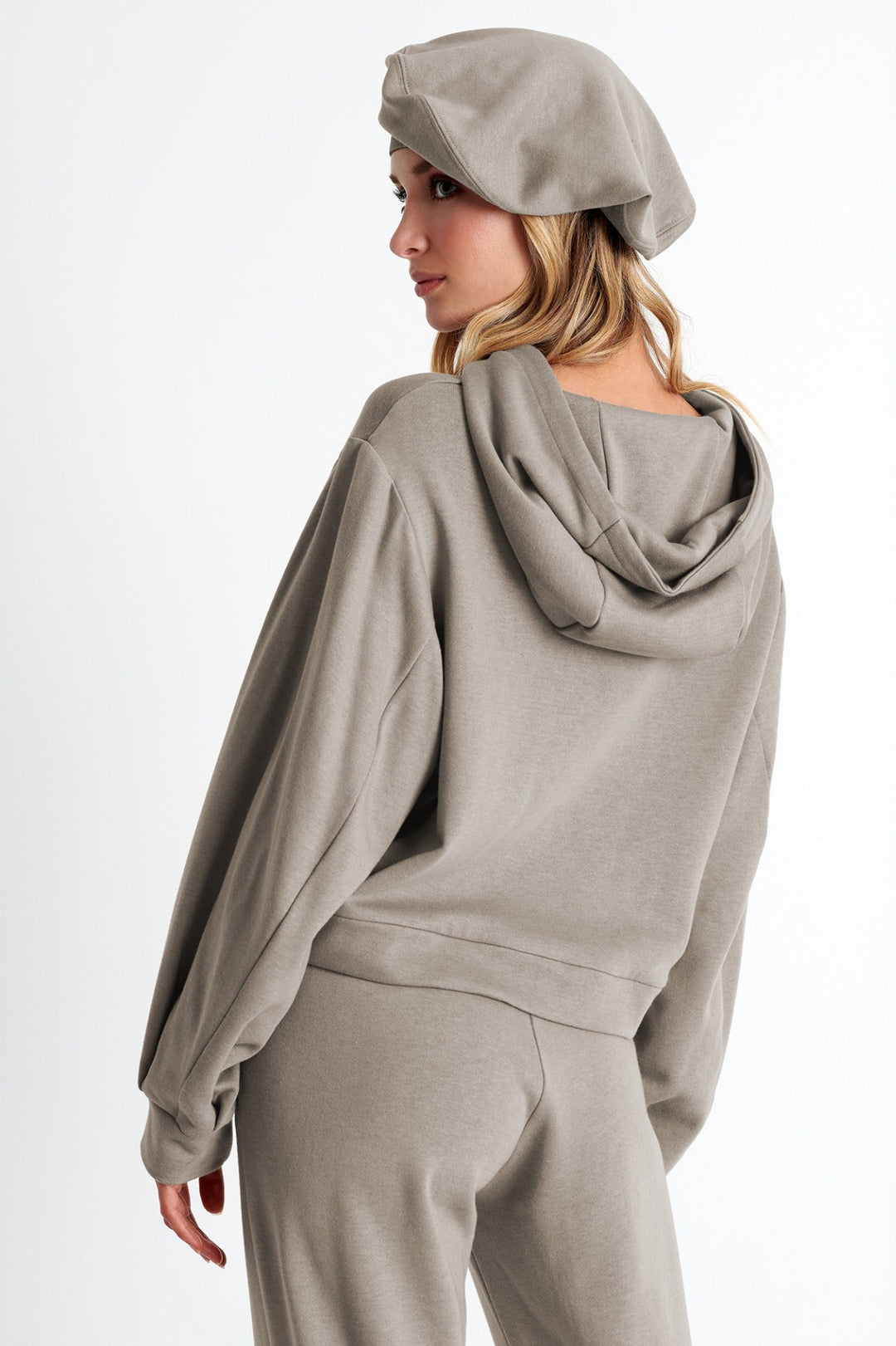 Puff Sleeve Hoodie - 52129-81-172