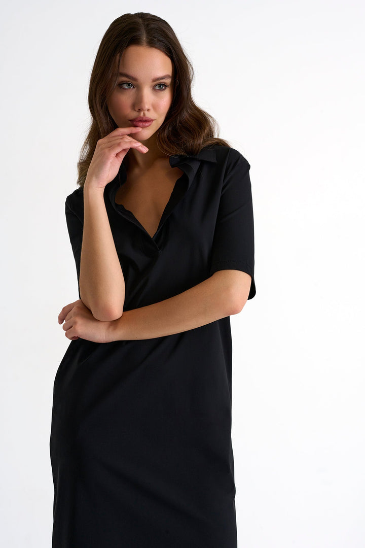 Short Sleeve Lycra Polo Dress - 42530-66-800