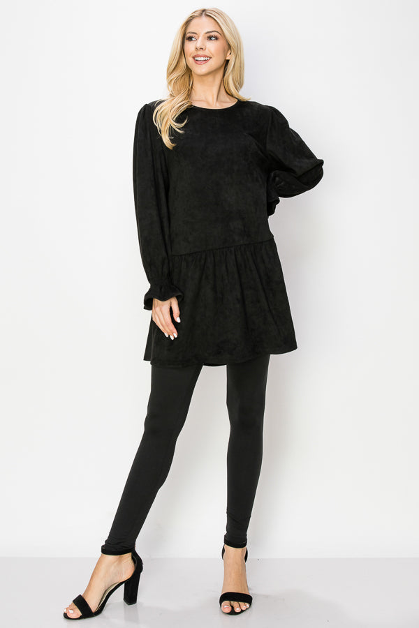 Alize Stretch Suede Tunic Dress