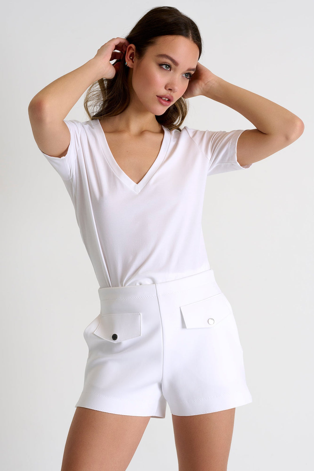 Stylish Shorts - 52367-55-000 02 / 000 White / 75% POLYAMIDE, 25% ELASTANE