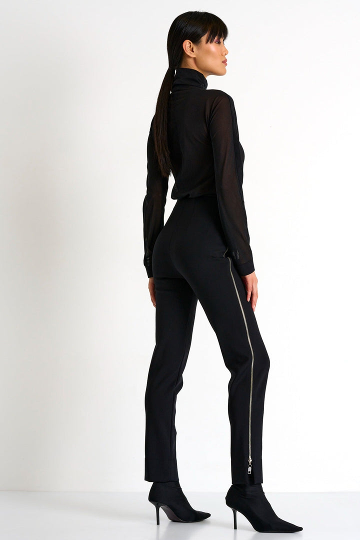 Side Zip Elegant Pants - 52367-59-800