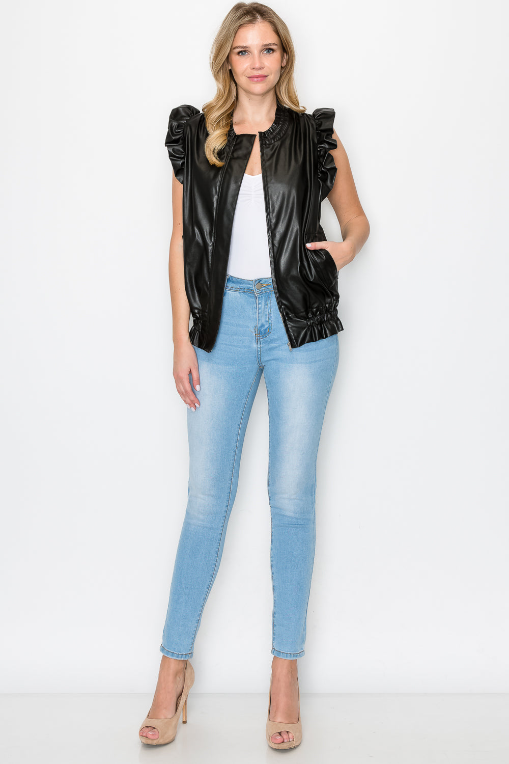 Jaide Leather Vest