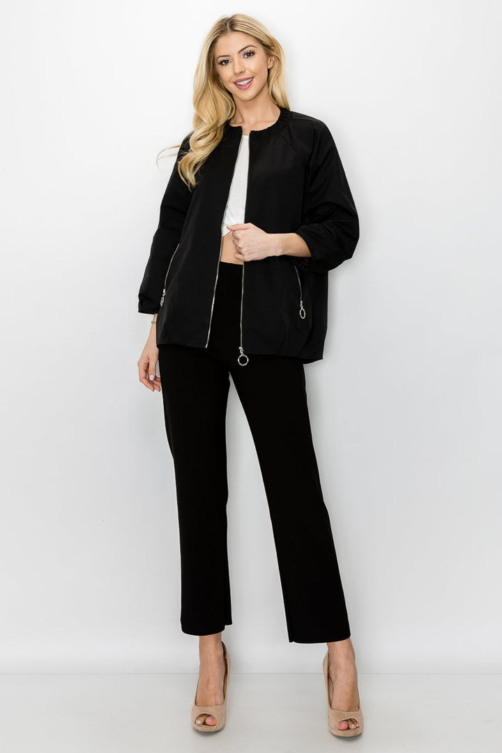 Jerrica Woven Full Zip Jacket