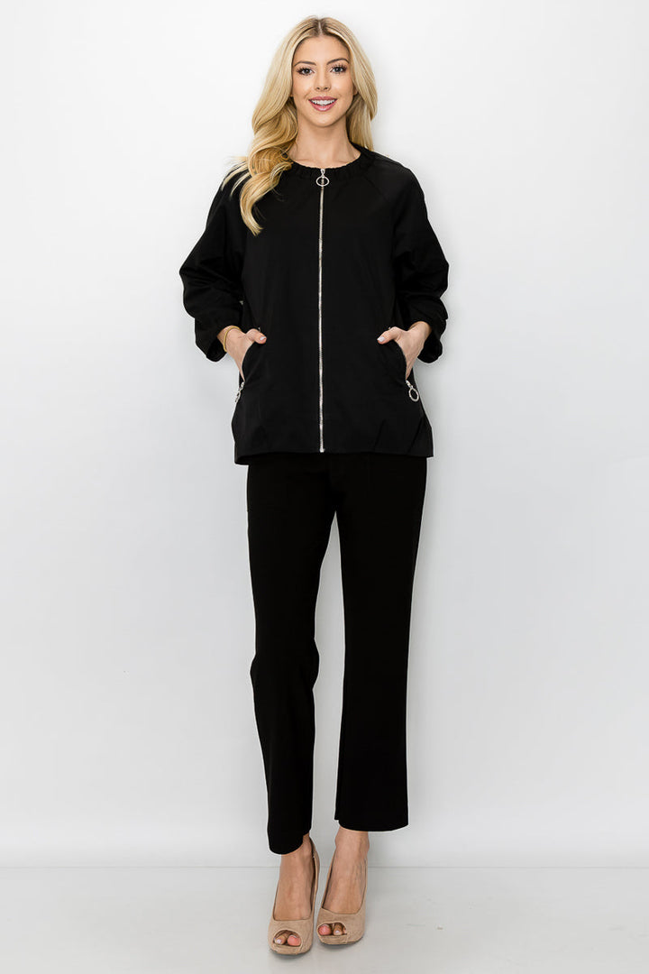 Jerrica Woven Full Zip Jacket