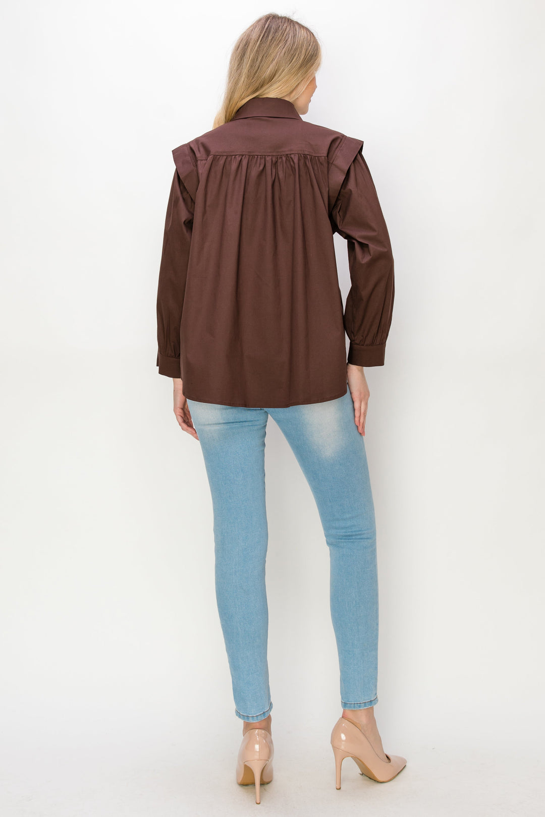 Willamina Woven Cotton Poplin Top