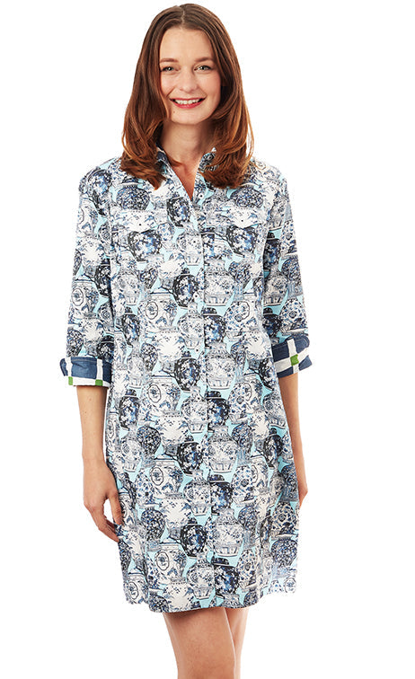 Sag Harbor Dress Chinoiserie Print