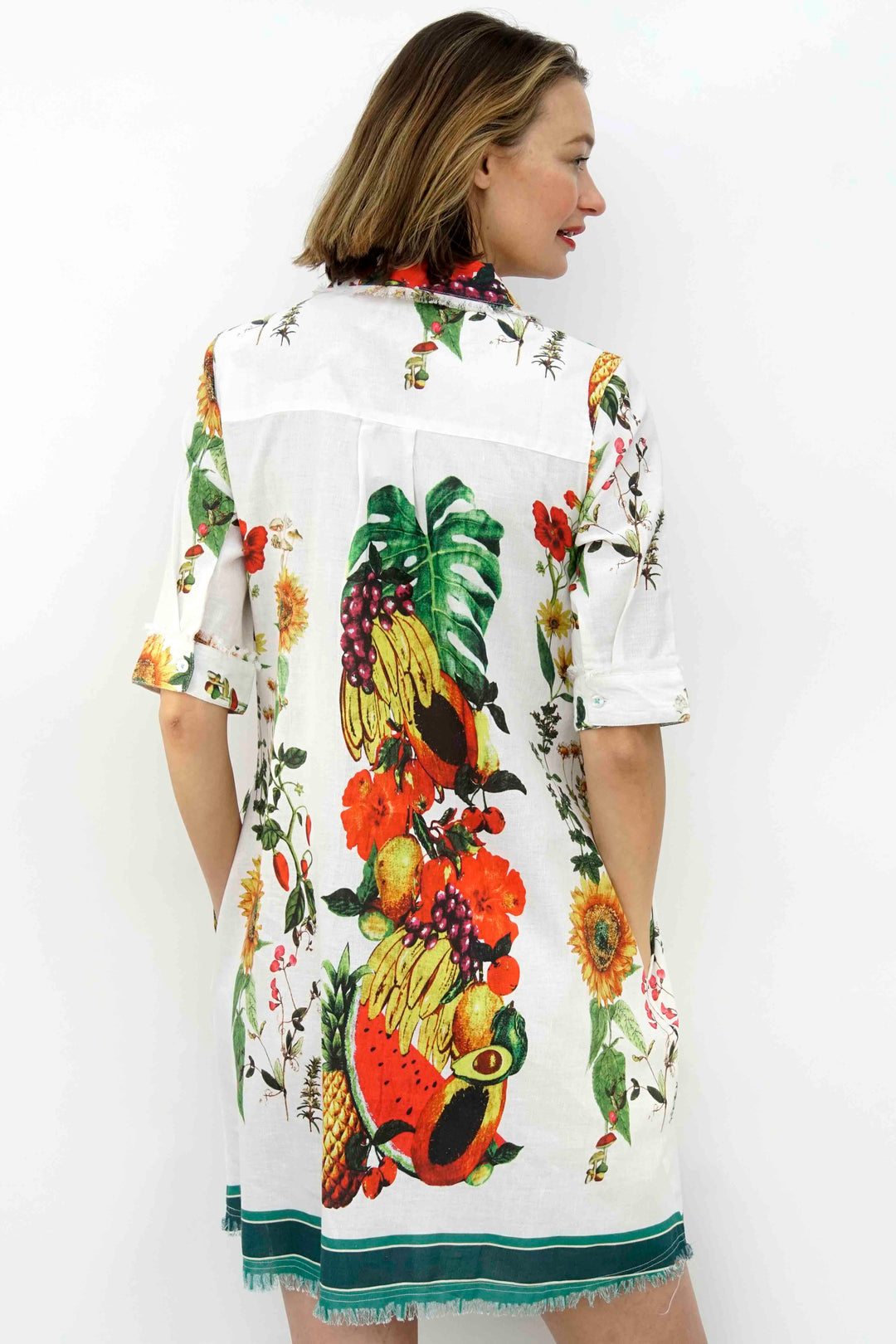 Chatham Dress Van Gogh Sunflower Print