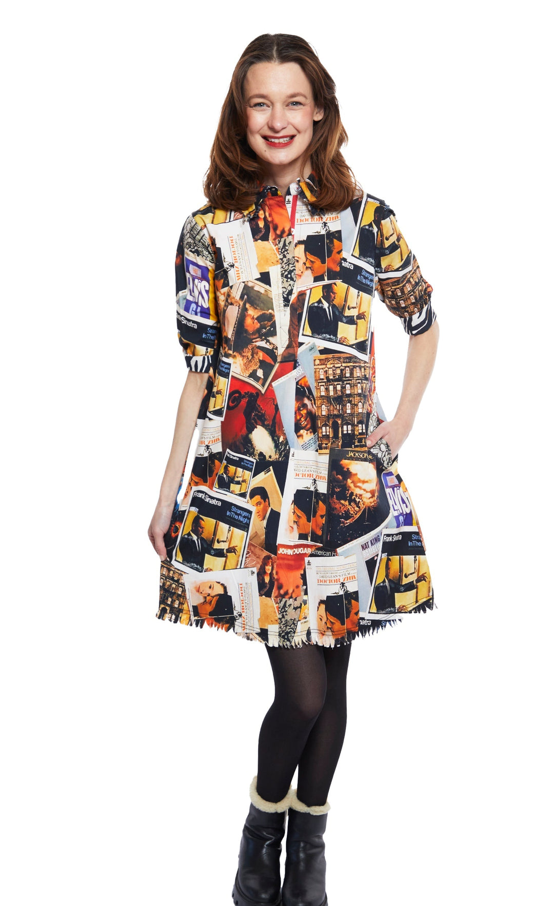 Chatham Dress Rock And Roll Print