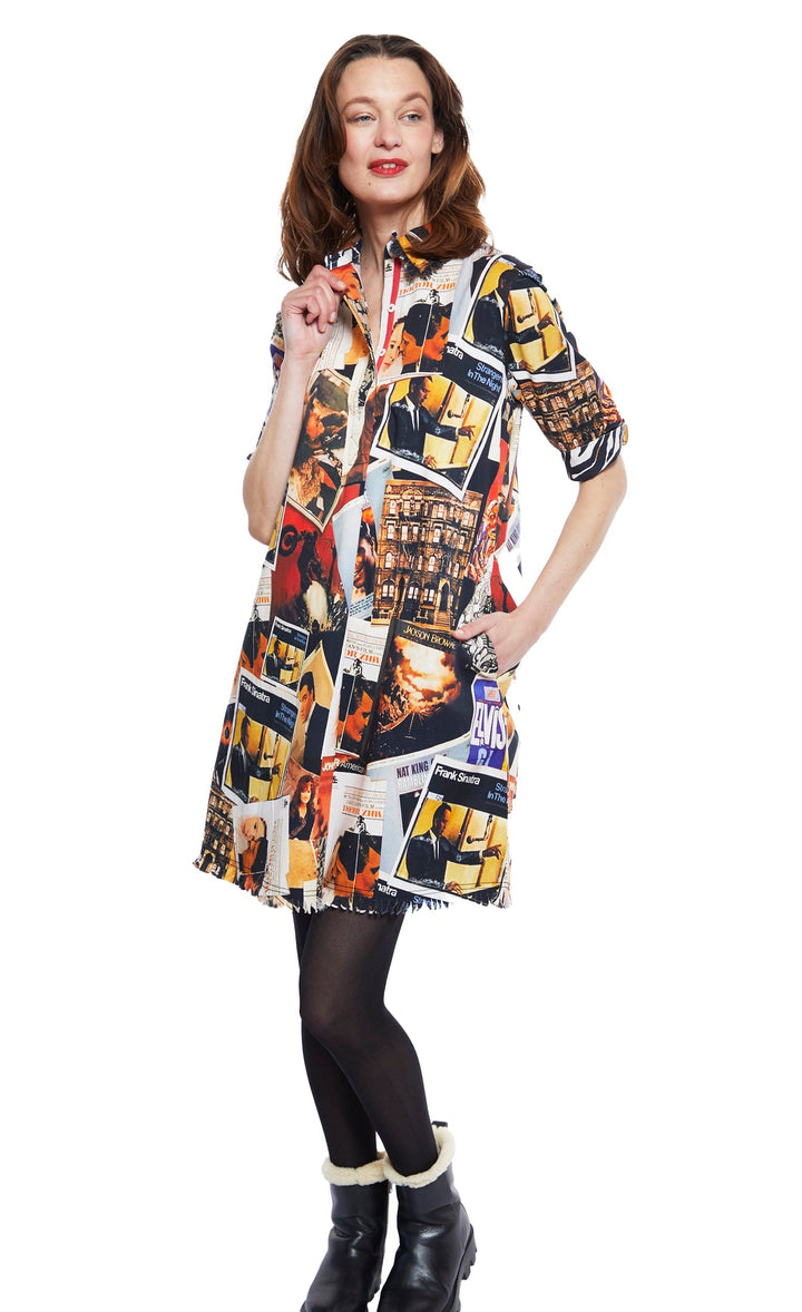 Chatham Dress Rock And Roll Print