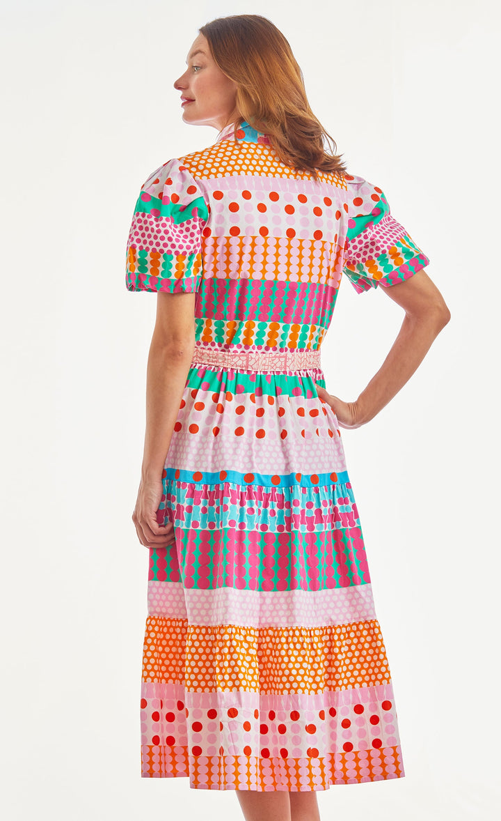 Litchfield Dress Long Multi Dots